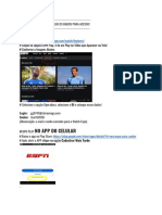 Instruções para acesso ao ESPN Play com login e senha