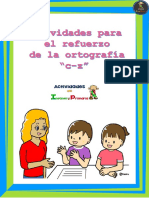 Actividades para El Refuerzo de La Ortografía C Z