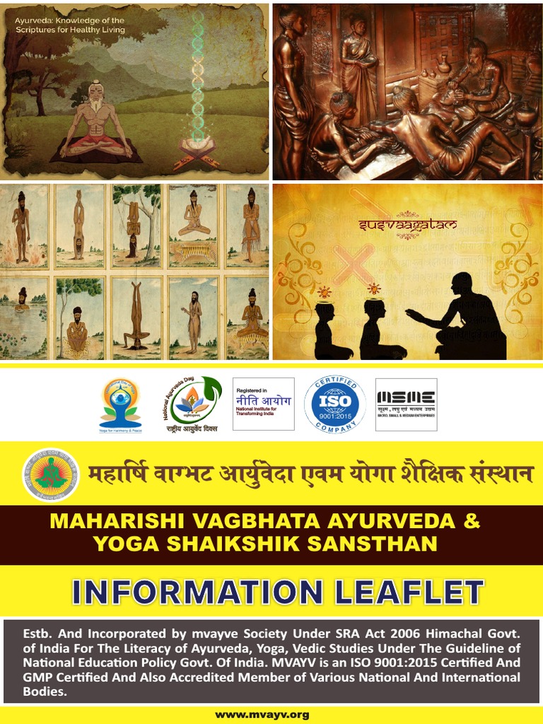 Maharishi Vagbhata Ayurveda & Yoga Shaikhshik Sansthan PDF Ayurveda