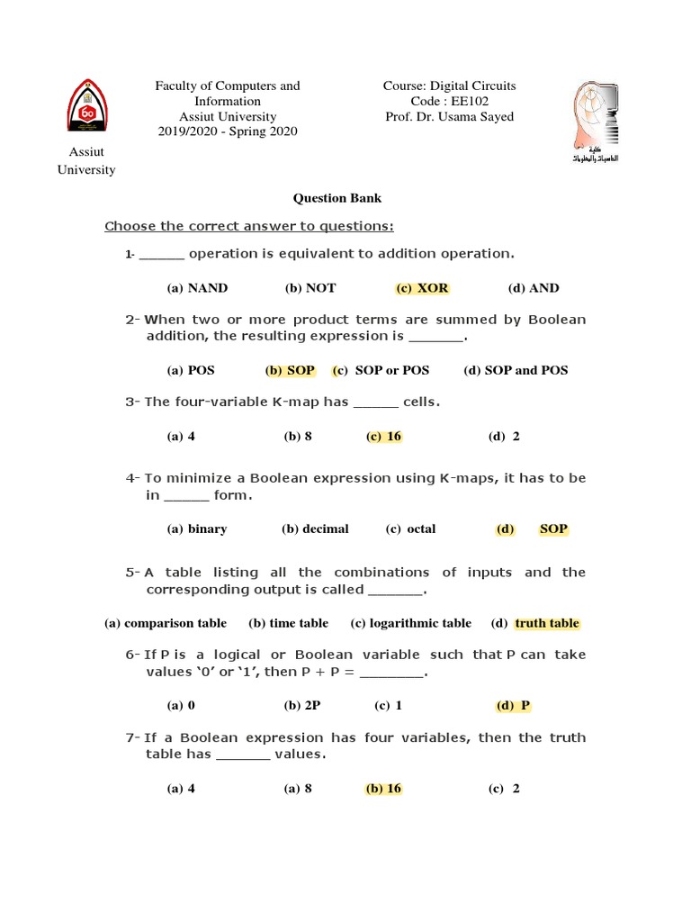 BOOLEAN LOGIC TEST QUESTIONS visual data 6