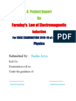 Faraday's Law of Electromagnetic: A Project Report On