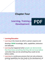 Chapter Four: Learning, Training and Development