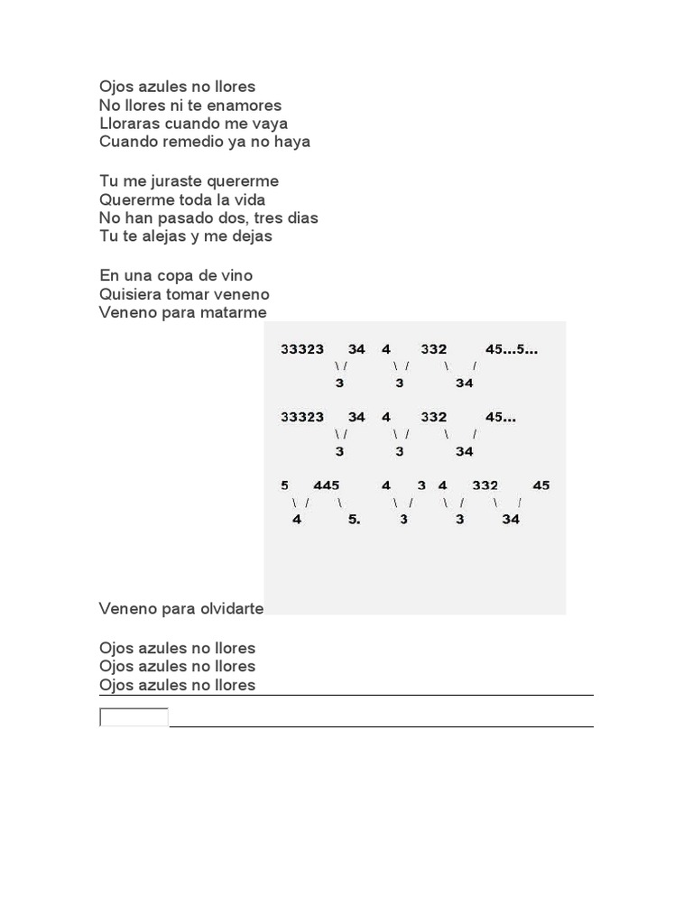 Ojos Azules No Llores PDF