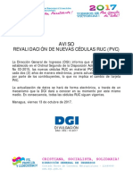 055 Aviso Revalidacion de Cedulas Ruc 161017