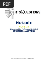 Nutanix: Question & Answers