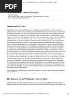 Laws in The Hebrew Bible Old Testament