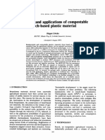 Properties and Applications of Compostable Starch-Based Plastic Material