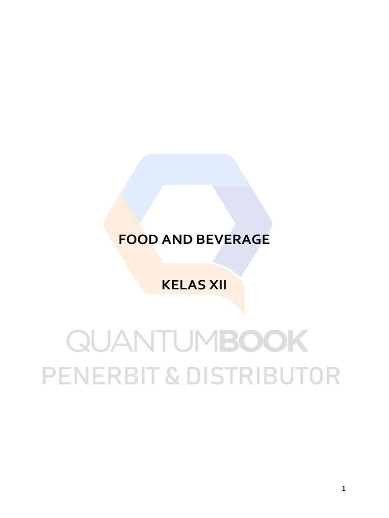 Preview Food and Beverage Kelas XII PDF