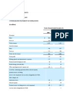 B. Financial Statements