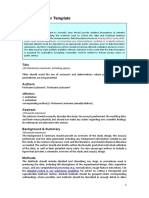 Data Descriptor Template: Scope Guidelines