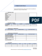 Curriculum Vitae: Personal Data