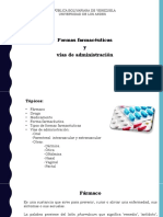Tema 1. Formas Farmacéuticas y  vias de administración