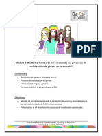 “Múltiples formas de ser revisando los procesos de socialización de género en la escuela”. Formación virtual 2018