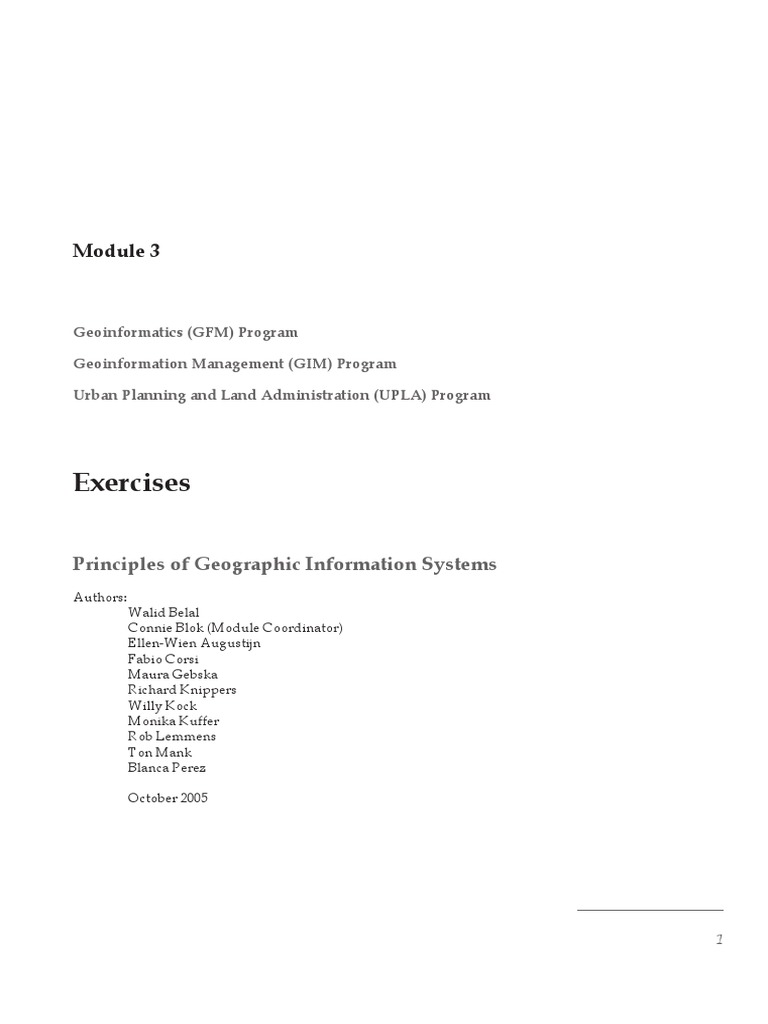 ArcGIS Pro Exercises Overview | PDF | Arc Gis | Data
