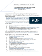 Parámetros de Entrada del Balance Hídrico Relativos a los Objetivos del Estudio