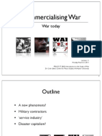 PEACE ST 2BB3 (2010/11) Lecture 11: CommercialisIng War