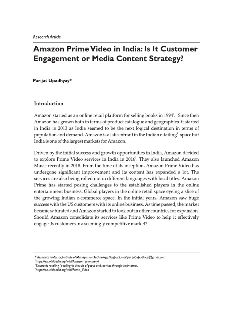 Amazon Prime | PDF