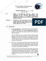 DBM-DOH JOINT CIRCULAR NO. 1, S. 2021