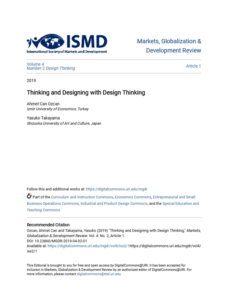 Design Thinking in Global Markets | PDF | Design Thinking | Design