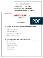 Assignment - 13: Name - Harsh Rai Branch - CE Sec-3M1 University Roll No - 1801000029