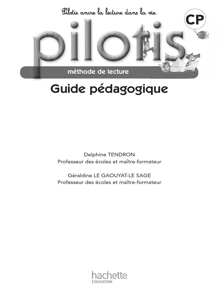 Guide Pedagogique Pilotis Pdf Syllabe Genre Grammatical