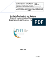 Procedimiento de Captación y Selección Del Talento Humano