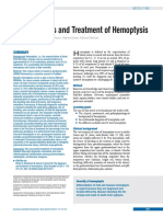 The Diagnosis and Treatment of Hemoptysis. Continuing Medical Education.