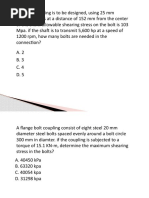 Machine Design Final Coaching Problems