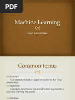 Machine Learning: Engr. Ejaz Ahmad