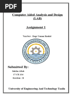 Assignment 1: Computer Aided Analysis and Design (LAB)