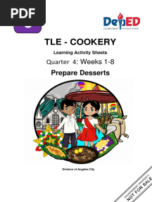 Tle - Cookery: Quarter 4: Weeks 1-8