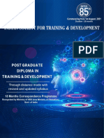 18-Month PG Diploma in Training & Development