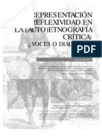 Representacion y Reflexividad en etnografa