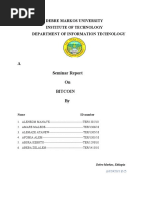 A Seminar Report On Bitcoin By: Department of Information Technology