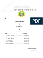 A Seminar Report On Bitcoin By: Department of Information Technology