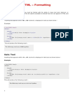 HTML - Formatting: Bold Text