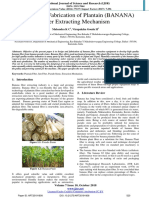 Design and Fabrication of Plantain (BANANA) Fiber Extracting Mechanism