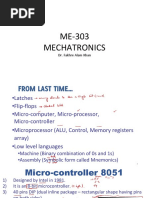 ME-303 Mechatronics: Dr. Fakhre Alam Khan