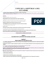 Constitución de La República Del Ecuador 2008