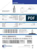 HS-100 Accelerometer: AC Acceleration Output Via FEP Cable With Protective Conduit