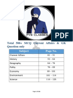 Current Affairs MCQ Questions