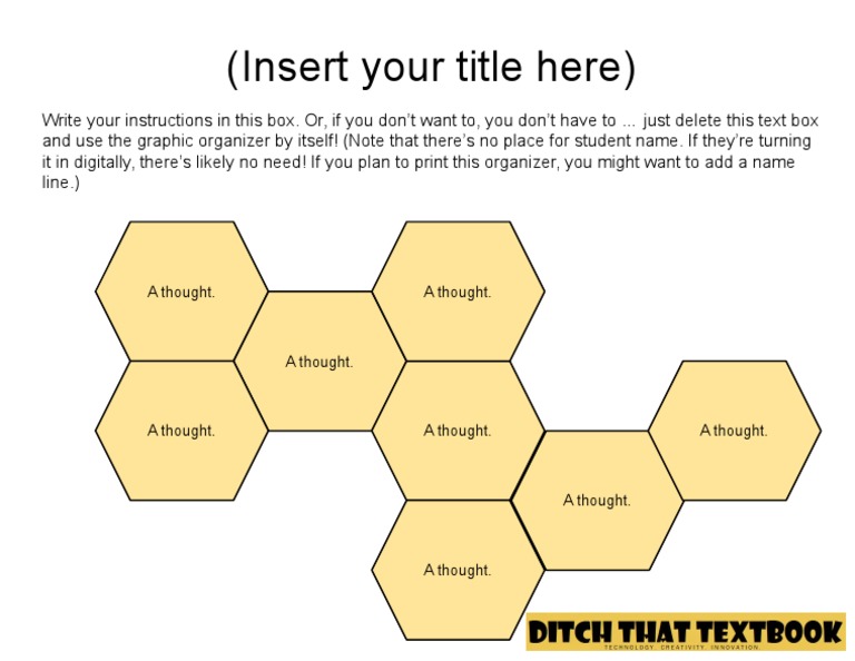 Hexagonal Thinking Template PDF | PDF