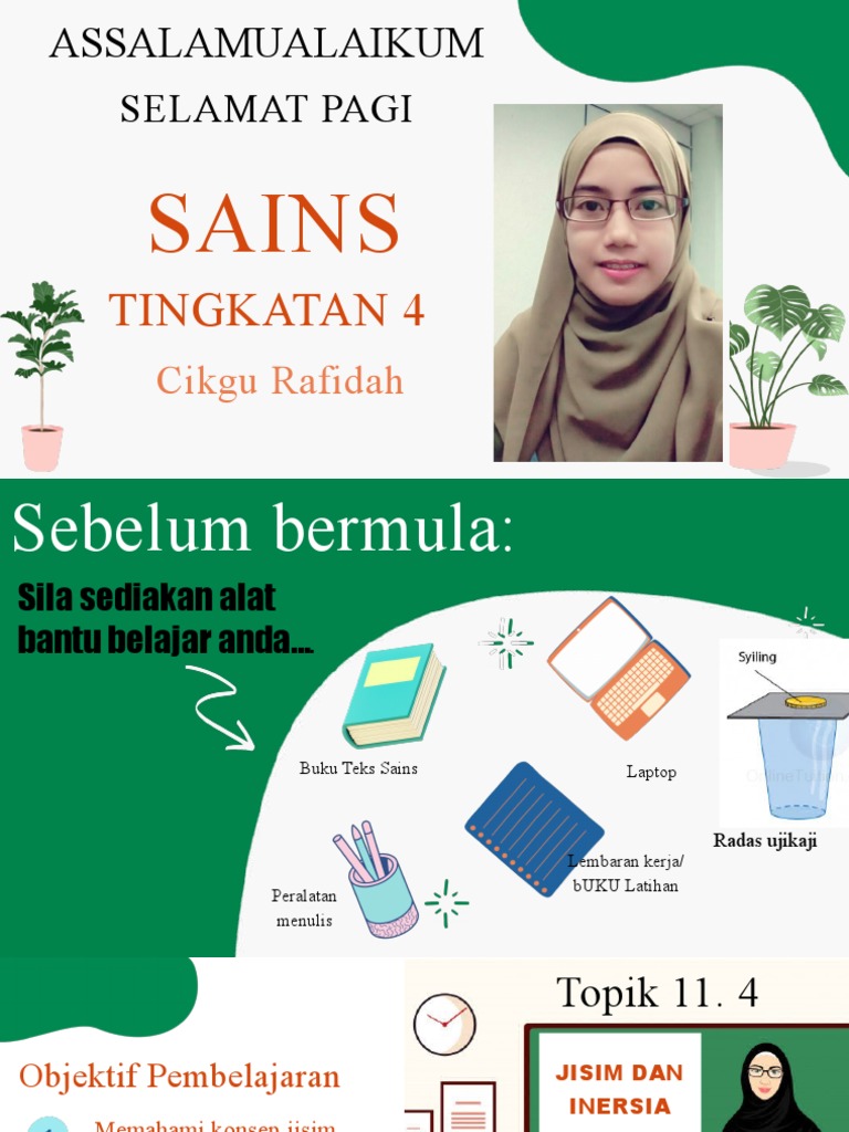 Jisim dan Inersia dalam Sains Tingkatan 4 | PDF