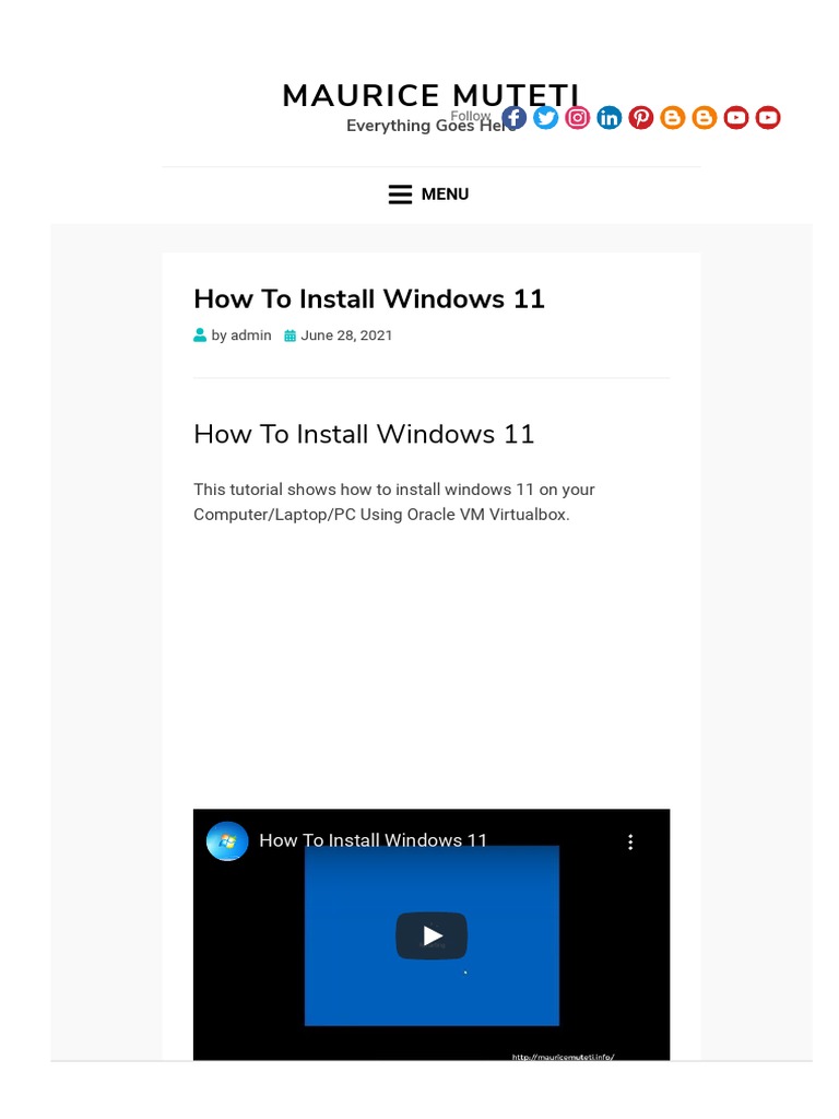 How To Install Windows 11 | PDF | Microsoft Windows | System On A Chip