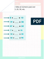 Calcula Cuánto Falta Al Número para Ser 10, 20, 30, Etc.