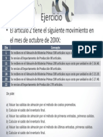 Movimiento artículo Z octubre costos inventario