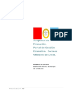 Material de Estudio Portal de Gestión Educativa, SUBPORTAL y Correos Oficiales