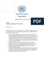 Reporte Oficial Consejo de Seguridad