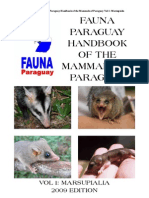 Fauna Paraguay Handbook of The Mammals of Paraguay I