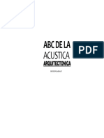 ABC de La Acustica Arquitectonica